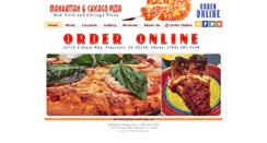 Desktop Screenshot of manhattanchicagopizza.com