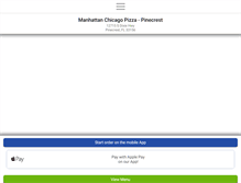 Tablet Screenshot of manhattanchicagopizza.com